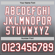 Load image into Gallery viewer, Custom Gray Steel Gray-Red Fade Fashion Performance T-Shirt