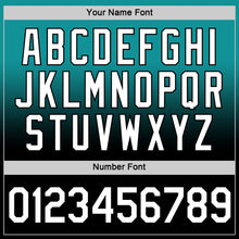 Load image into Gallery viewer, Custom Teal White-Black Fade Fashion Performance T-Shirt