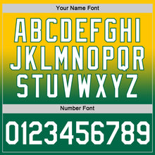 Load image into Gallery viewer, Custom Yellow White-Kelly Green Fade Fashion Performance T-Shirt