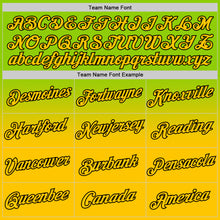 Load image into Gallery viewer, Custom Neon Green Yellow-Black Fade Fashion Performance T-Shirt