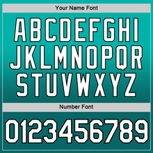 Load image into Gallery viewer, Custom Aqua Teal-Black Fade Fashion Performance T-Shirt