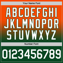 Load image into Gallery viewer, Custom Orange White-Green Fade Fashion Performance T-Shirt