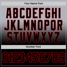 Load image into Gallery viewer, Custom Gray Black-Red Fade Fashion Performance T-Shirt