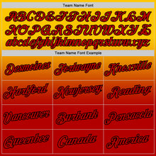 Load image into Gallery viewer, Custom Yellow Red-Black Fade Fashion Performance T-Shirt