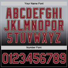 Load image into Gallery viewer, Custom Gray Crimson Black-Cream Fade Fashion Performance T-Shirt