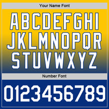 Load image into Gallery viewer, Custom Yellow White-Royal Fade Fashion Performance T-Shirt