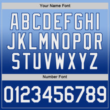 Load image into Gallery viewer, Custom Light Blue White-Royal Fade Fashion Performance T-Shirt