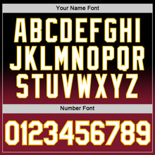 Load image into Gallery viewer, Custom Black Crimson-Yellow Fade Fashion Performance T-Shirt