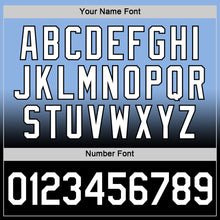 Load image into Gallery viewer, Custom Light Blue White-Black Fade Fashion Performance T-Shirt