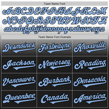 Load image into Gallery viewer, Custom White Light Blue-Black Authentic Fade Fashion Baseball Jersey