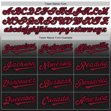 Load image into Gallery viewer, Custom White Crimson-Black Authentic Fade Fashion Baseball Jersey