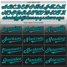 Load image into Gallery viewer, Custom White Teal-Black Authentic Fade Fashion Baseball Jersey