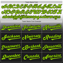 Load image into Gallery viewer, Custom White Neon Green-Black Authentic Fade Fashion Baseball Jersey