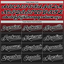 Load image into Gallery viewer, Custom Red Black-White Authentic Fade Fashion Baseball Jersey