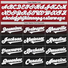 Load image into Gallery viewer, Custom Red Black-Gray Authentic Fade Fashion Baseball Jersey
