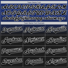 Load image into Gallery viewer, Custom Royal Black-White Authentic Fade Fashion Baseball Jersey