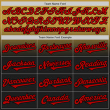 Load image into Gallery viewer, Custom Old Gold Red-Black Authentic Fade Fashion Baseball Jersey