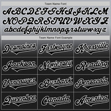 Load image into Gallery viewer, Custom Gray Black-White Authentic Fade Fashion Baseball Jersey