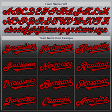 Load image into Gallery viewer, Custom Gray Red-Black Authentic Fade Fashion Baseball Jersey