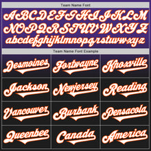 Load image into Gallery viewer, Custom Purple Black-Orange Authentic Fade Fashion Baseball Jersey