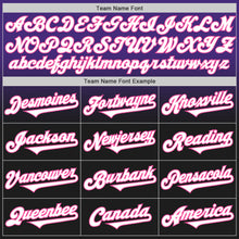 Load image into Gallery viewer, Custom Purple Black-Pink Authentic Fade Fashion Baseball Jersey