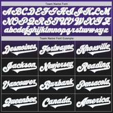 Load image into Gallery viewer, Custom Purple Black-Gray Authentic Fade Fashion Baseball Jersey