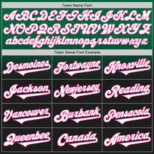 Load image into Gallery viewer, Custom Kelly Green Black-Pink Authentic Fade Fashion Baseball Jersey