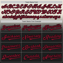 Load image into Gallery viewer, Custom Cream Crimson-Black Authentic Fade Fashion Baseball Jersey