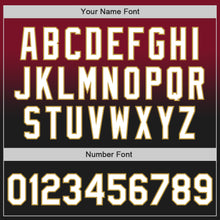 Load image into Gallery viewer, Custom Crimson Black-Old Gold Authentic Fade Fashion Baseball Jersey
