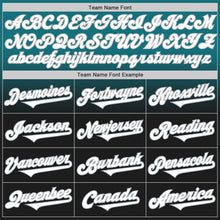 Load image into Gallery viewer, Custom Teal Black-Gray Authentic Fade Fashion Baseball Jersey