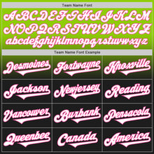 Load image into Gallery viewer, Custom Neon Green Black-Pink Authentic Fade Fashion Baseball Jersey