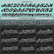 Load image into Gallery viewer, Custom Ice Blue Black-White Authentic Fade Fashion Baseball Jersey
