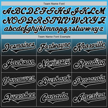 Load image into Gallery viewer, Custom Sky Blue Black-White Authentic Fade Fashion Baseball Jersey