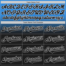 Load image into Gallery viewer, Custom Electric Blue Black-White Authentic Fade Fashion Baseball Jersey