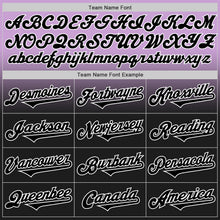 Load image into Gallery viewer, Custom Light Purple Black-White Authentic Fade Fashion Baseball Jersey