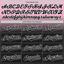 Load image into Gallery viewer, Custom Light Pink Black-White Authentic Fade Fashion Baseball Jersey