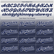 Load image into Gallery viewer, Custom White Navy Authentic Fade Fashion Baseball Jersey