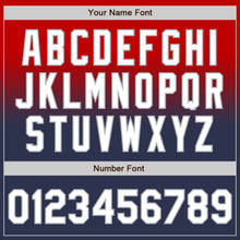 Load image into Gallery viewer, Custom Red Navy-Gray Authentic Fade Fashion Baseball Jersey