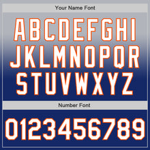 Load image into Gallery viewer, Custom Gray White Royal-Orange Authentic Fade Fashion Baseball Jersey