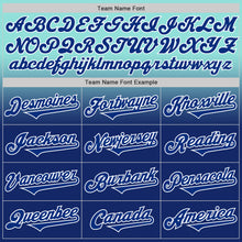 Load image into Gallery viewer, Custom Ice Blue Royal-White Authentic Fade Fashion Baseball Jersey