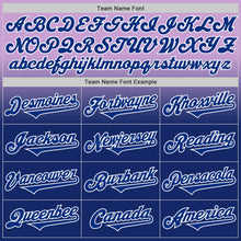 Load image into Gallery viewer, Custom Light Purple Royal-White Authentic Fade Fashion Baseball Jersey
