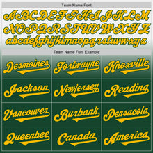 Load image into Gallery viewer, Custom White Gold-Green Authentic Fade Fashion Baseball Jersey