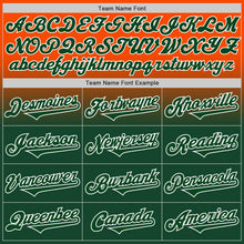 Load image into Gallery viewer, Custom Orange Green-White Authentic Fade Fashion Baseball Jersey