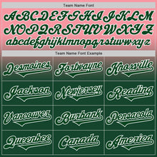 Load image into Gallery viewer, Custom Medium Pink Green-White Authentic Fade Fashion Baseball Jersey