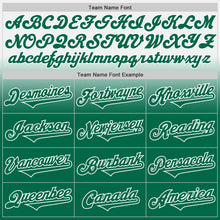 Load image into Gallery viewer, Custom White Kelly Green Authentic Fade Fashion Baseball Jersey