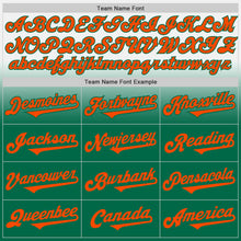 Load image into Gallery viewer, Custom White Orange-Kelly Green Authentic Fade Fashion Baseball Jersey