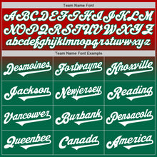 Load image into Gallery viewer, Custom Red White-Kelly Green Authentic Fade Fashion Baseball Jersey