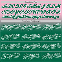 Load image into Gallery viewer, Custom Light Pink Kelly Green-White Authentic Fade Fashion Baseball Jersey