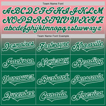 Load image into Gallery viewer, Custom Medium Pink Kelly Green-White Authentic Fade Fashion Baseball Jersey
