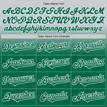 Load image into Gallery viewer, Custom Silver Kelly Green-White Authentic Fade Fashion Baseball Jersey